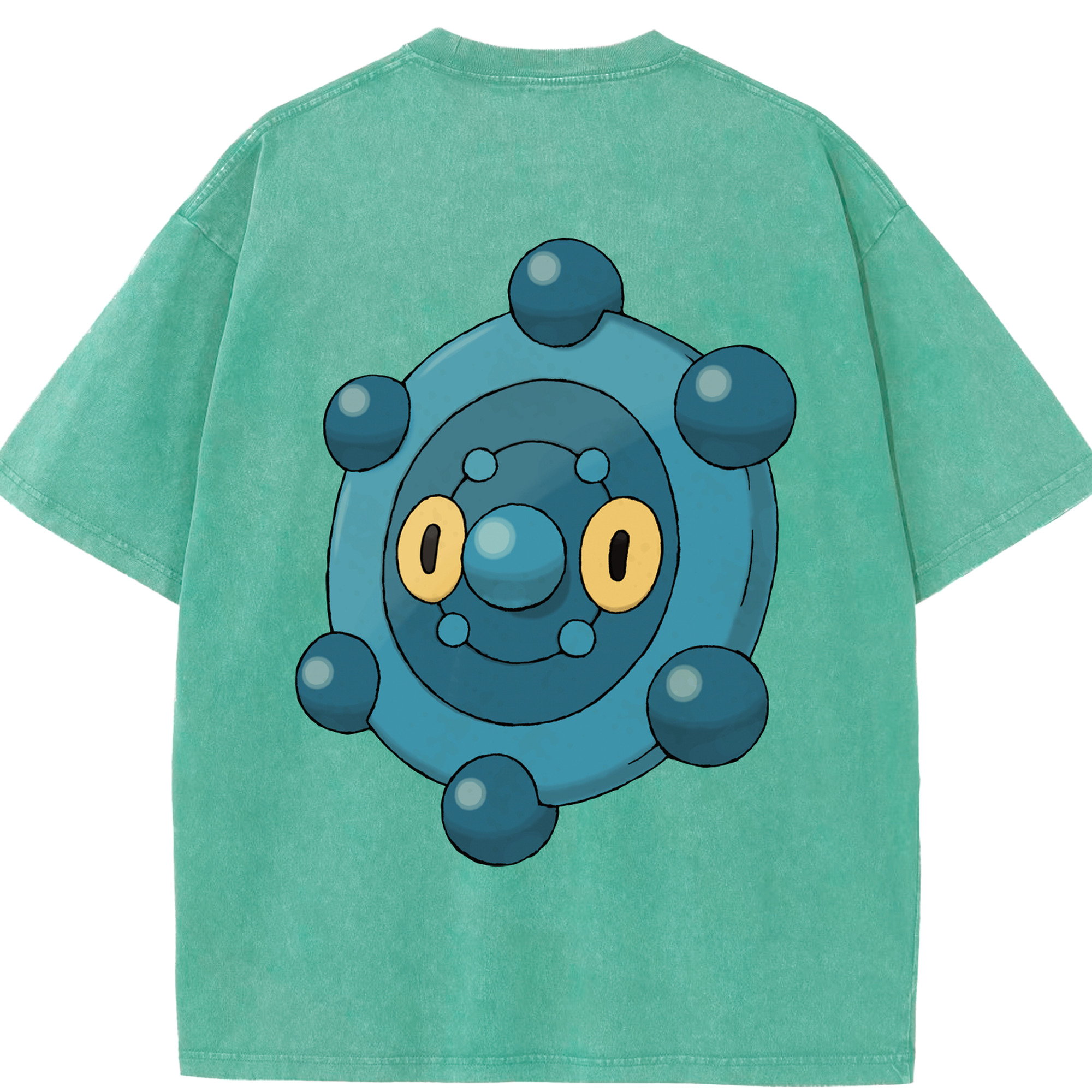 （画像用） ポケットモンスター Pokémon 綿100% ヴィンテージ風 半袖Tシャツ（背面プリント）